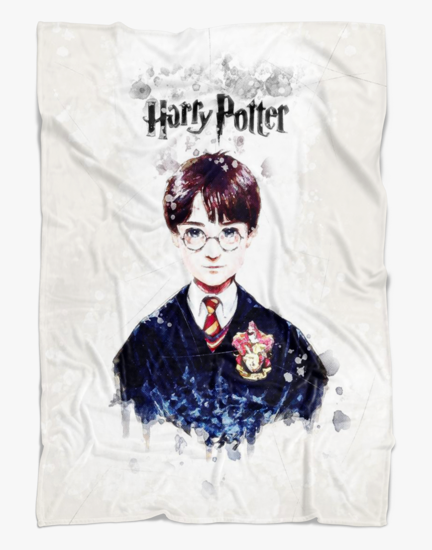 Harry Potter Fleece Blanket Mix Art White Blanket - Easy Sketch Easy Harry Potter Drawing, HD Png Download, Free Download