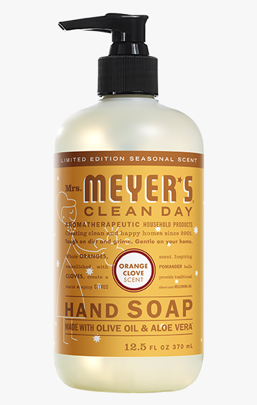 Mrs Meyers Orange Clove Liquid Hand Soap - Mrs Meyers, HD Png Download, Free Download