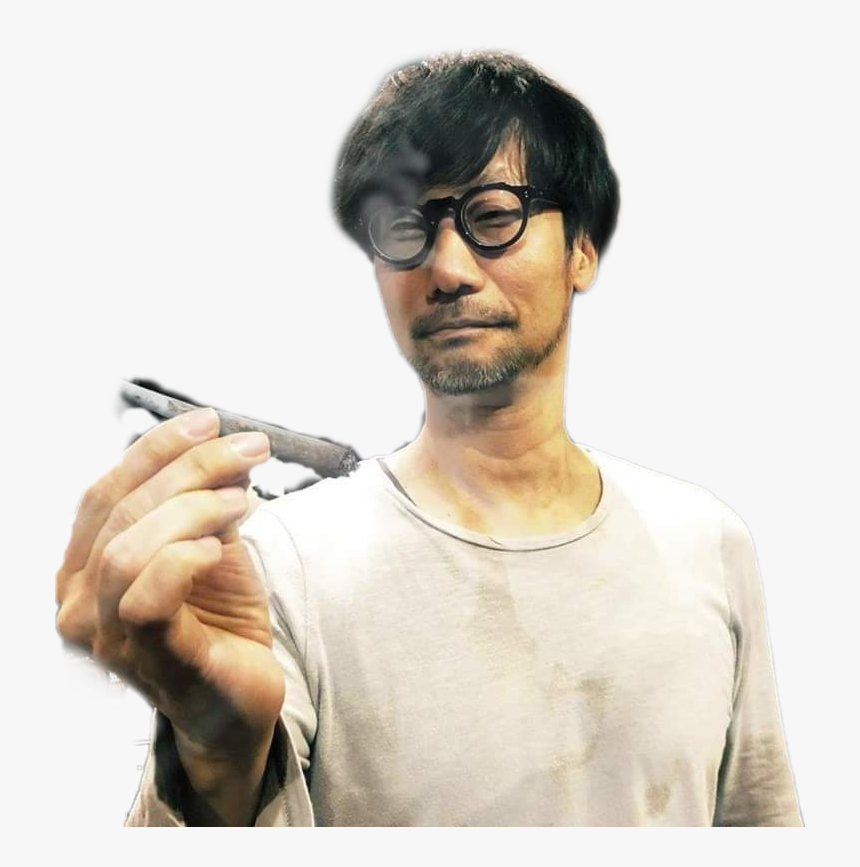 #hideokojima - Hideo Kojima Smoking Weed, HD Png Download, Free Download