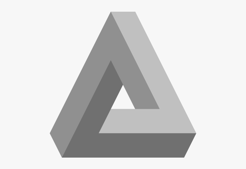 Triangle Large Padded - Paradox Cognitive Illusions, HD Png Download, Free Download