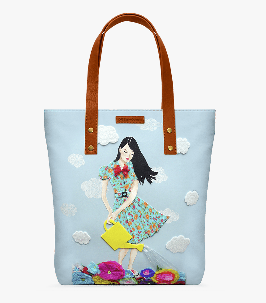 Dailyobjects Girl In Flowerland Classic Tote Bag Buy - Dailyobjects, HD Png Download, Free Download