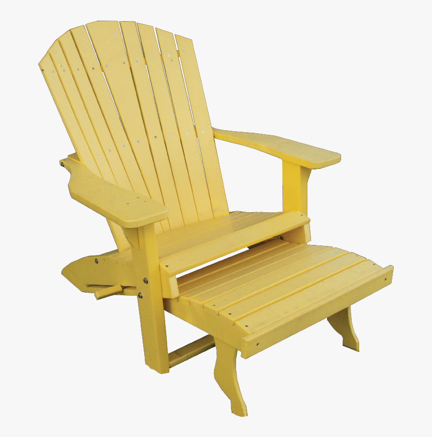 Adirondack Chair With Pull Out Ottoman, HD Png Download, Free Download