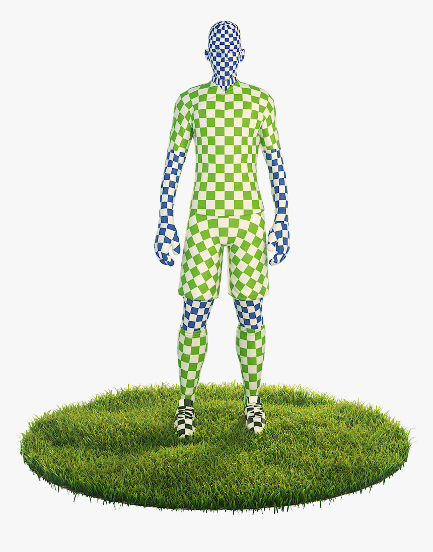 We Present To You A Game Ready Football Goalkeeper - Checked Pants Black And White, HD Png Download, Free Download