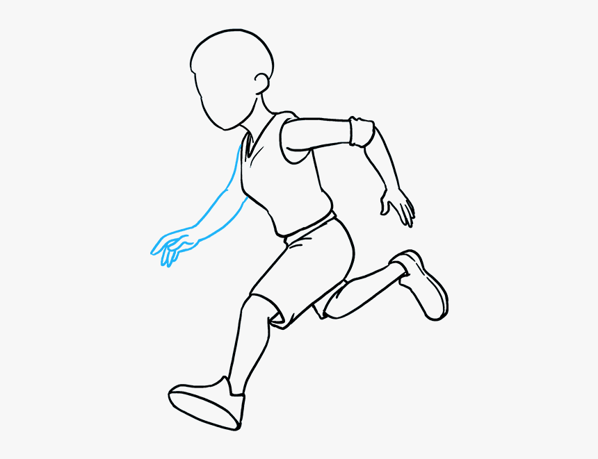 How To Draw Basketball Player - Long Jump, HD Png Download, Free Download