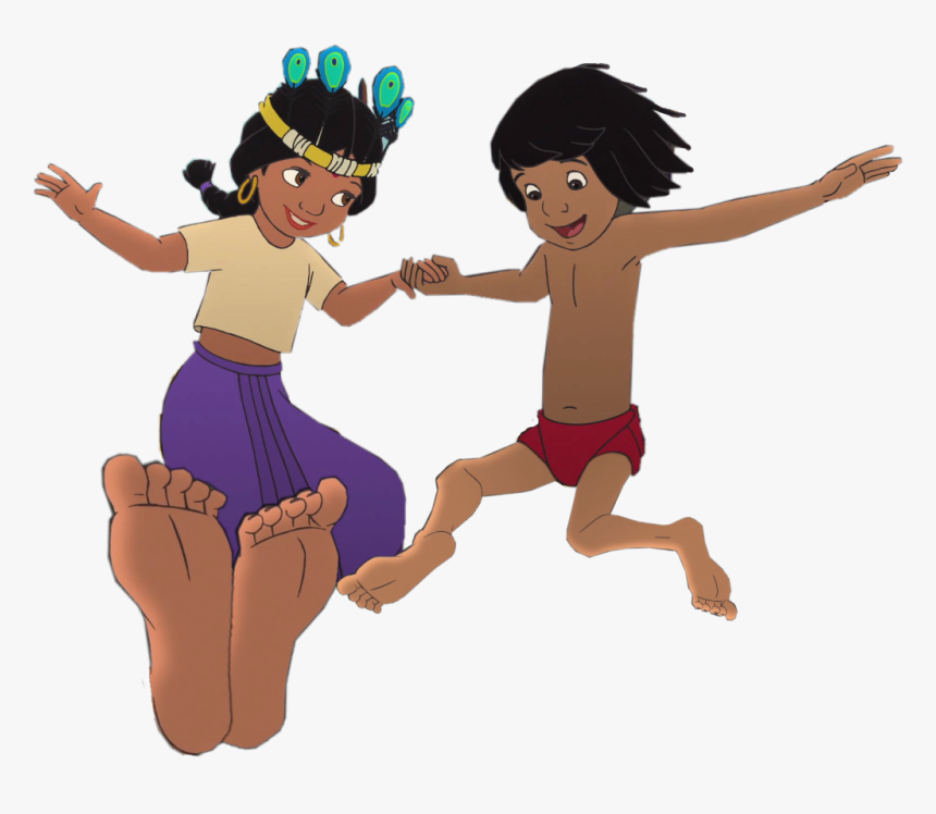 #mowgli #shanti #thejunglebook #1967 #2003 #2016 Https - Mowgli And Shanti Feet, HD Png Download, Free Download