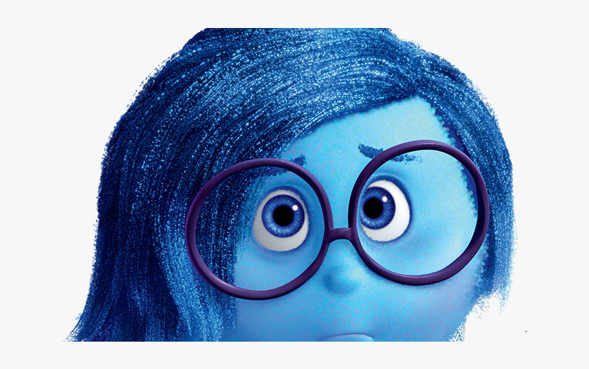 Sadness Inside Out Cardboard Cutout Standup , Png Download - Blue Inside Out Character, Transparent Png, Free Download