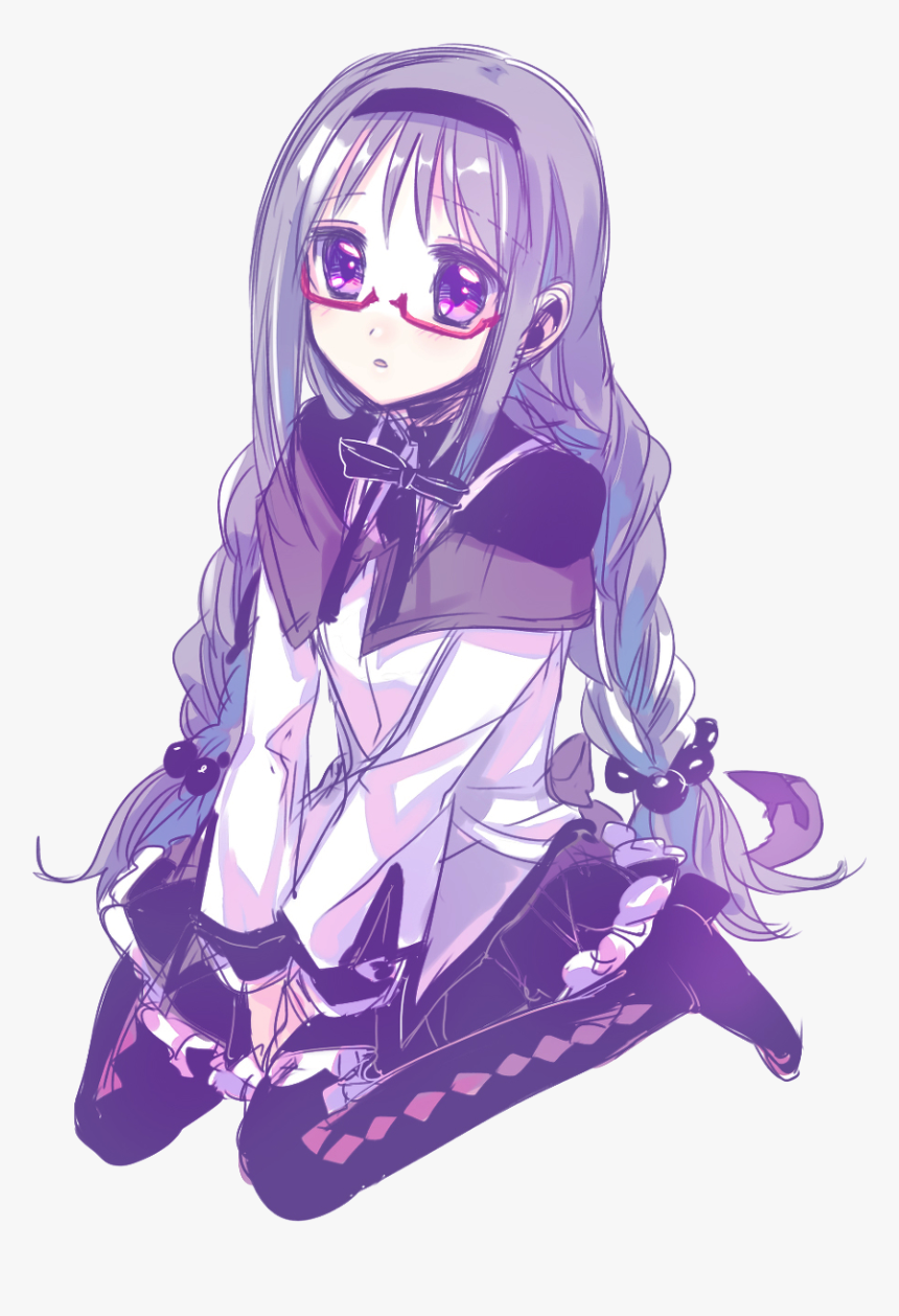 I Made Homura Transparent 
art By 山田あこ - Preciso De Um Ombro Amigo, HD Png Download, Free Download