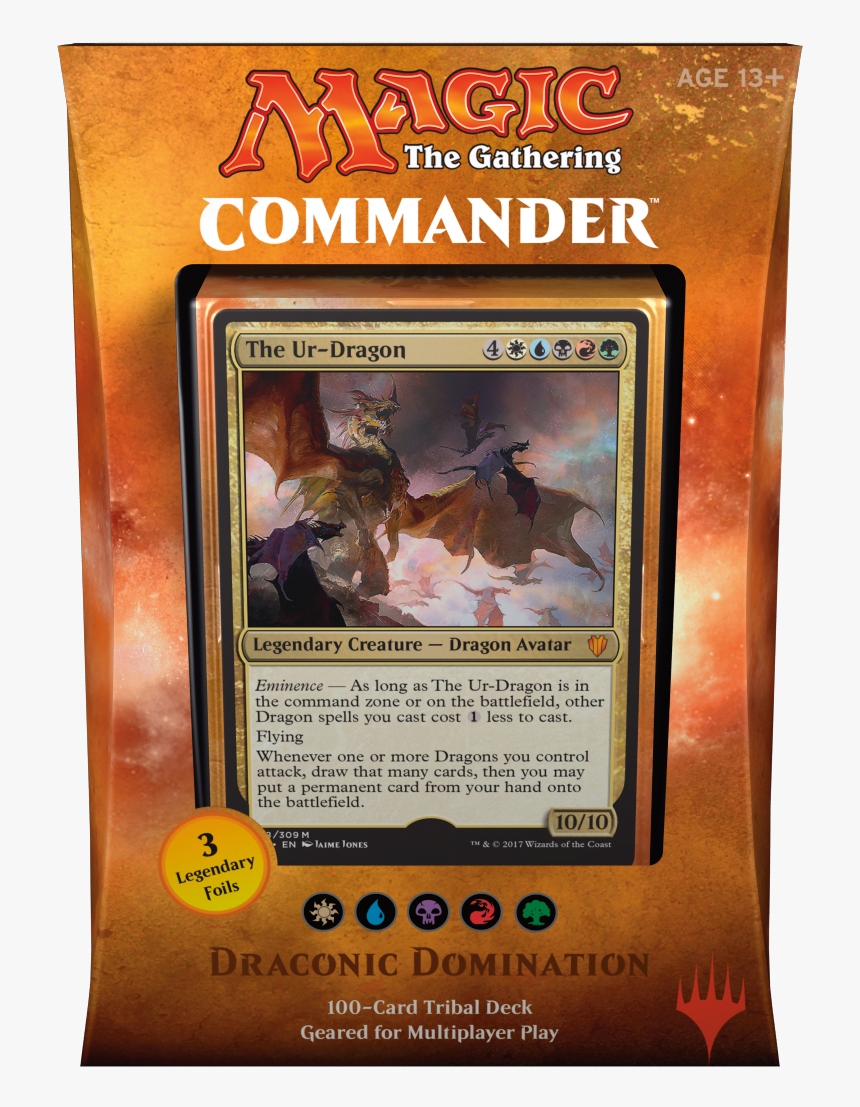 Mtg Commander 2017 Deck - Commander 2017 Draconic Domination, HD Png Download, Free Download