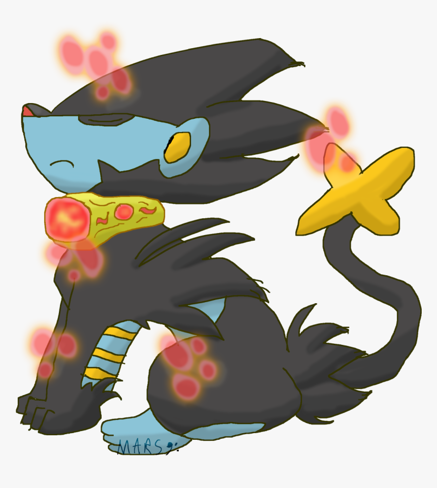 Flame Orb Luxray, He’s Burned As You Can See - Cartoon, HD Png Download, Free Download