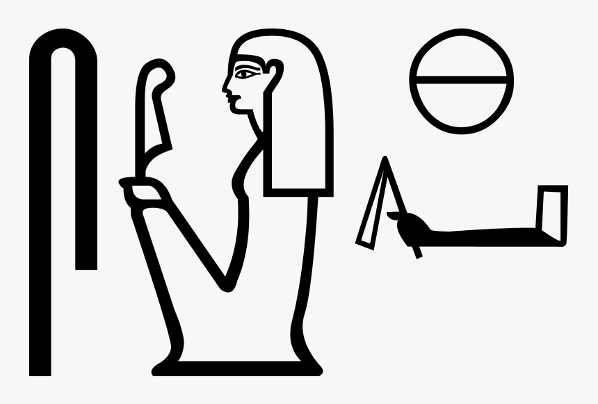 Sekhmet Egyptian God In Hieroglyphics, HD Png Download, Free Download