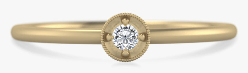 Tiny Dot Diamond Stacking Ring - Engagement Ring, HD Png Download, Free Download