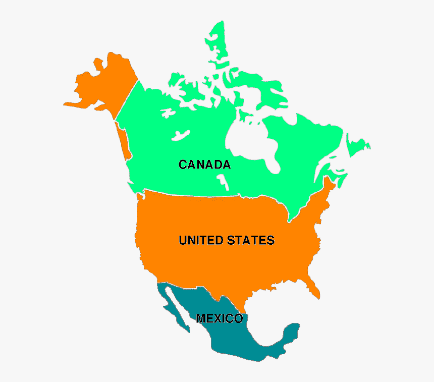 Small Map Of North America, HD Png Download, Free Download