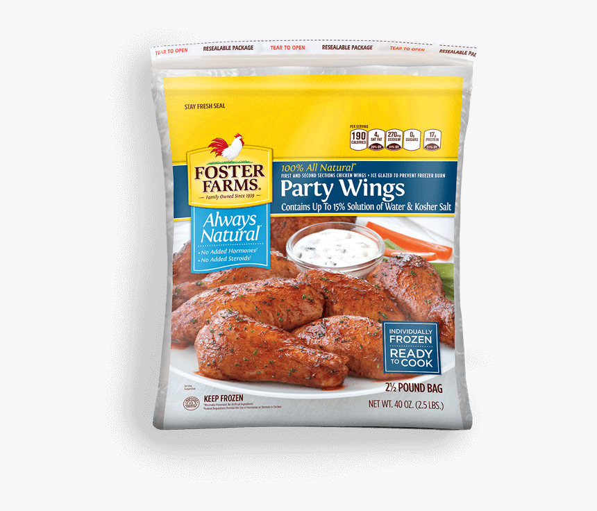 Individually Frozen Party Wings - Foster Farms Bowl, HD Png Download, Free Download