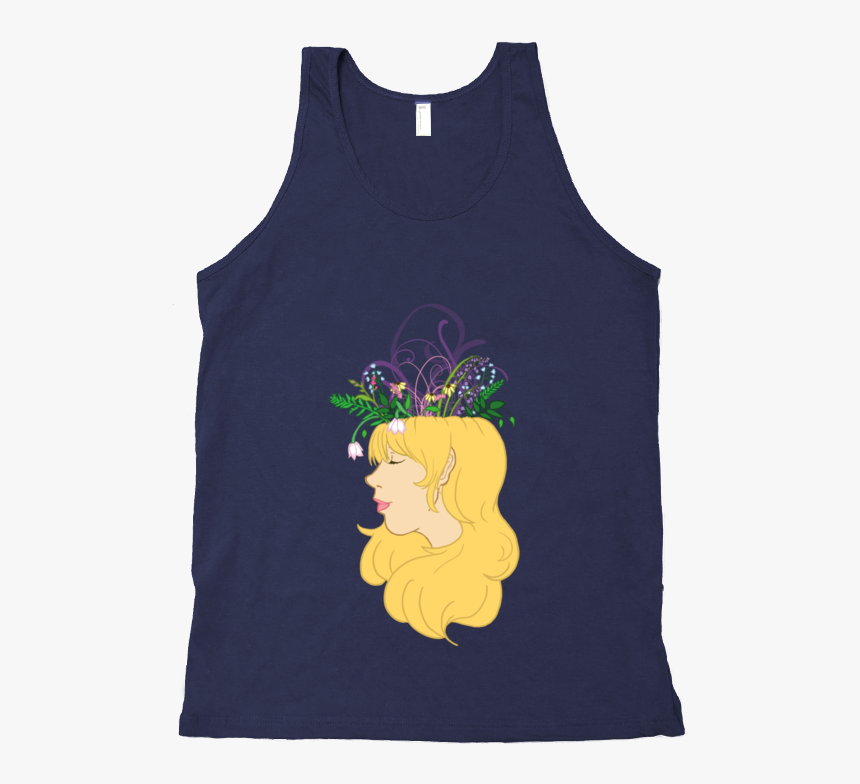 Flower Crown Tank Top - Cartoon, HD Png Download, Free Download