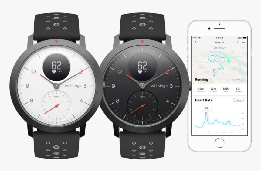 Withings Steel Hr Sport Hybrid, HD Png Download, Free Download