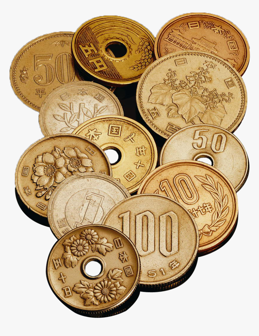 Money Pile Png - Coin Japanese Yen Png, Transparent Png, Free Download