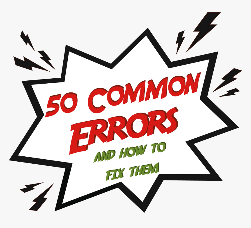 Grammar Error, Gaff, Mistake, Slip Up, Or Blunder - Illustration, HD Png Download, Free Download