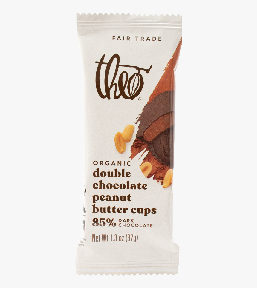 Theo Double Chocolate Peanut Butter Cups , 2-pack, HD Png Download, Free Download