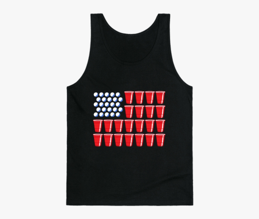 Beer Pong American Flag Shirt, HD Png Download, Free Download