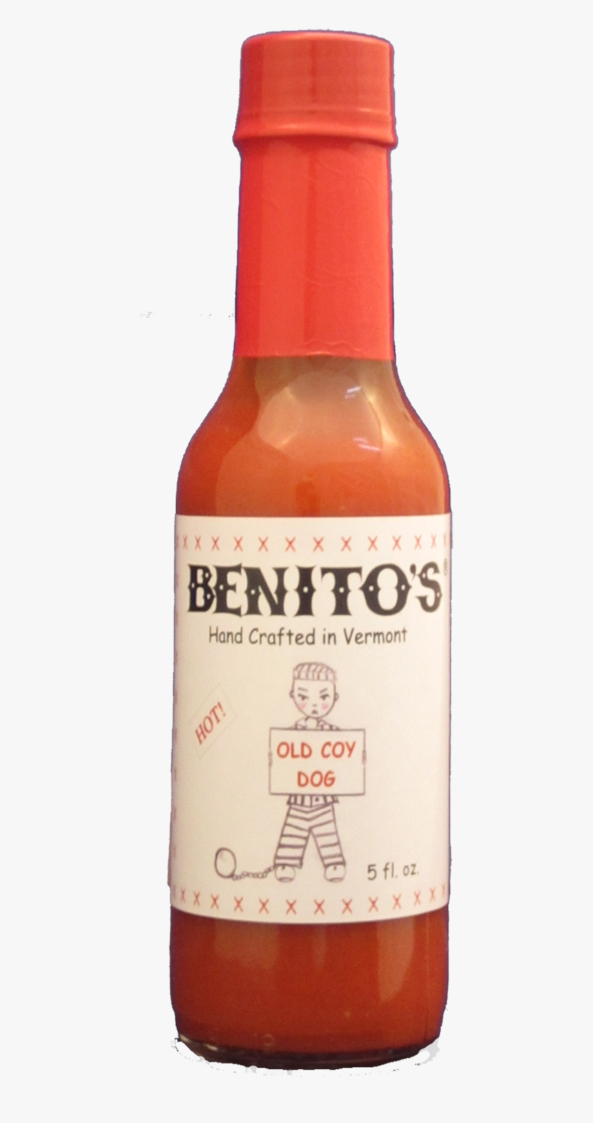 Benito"s Old Coy Dog "hot - Glass Bottle, HD Png Download, Free Download