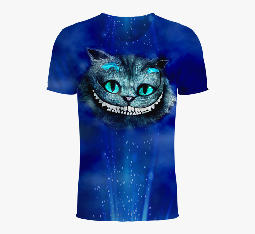 Cheshire Cat Alice In Wonderland 3d T-shirt - Active Shirt, HD Png Download, Free Download