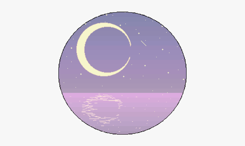 #ceiaxostickers #tumblr #collage #art #aesthetic #transparent - Moon Pixel Art Gif, HD Png Download, Free Download
