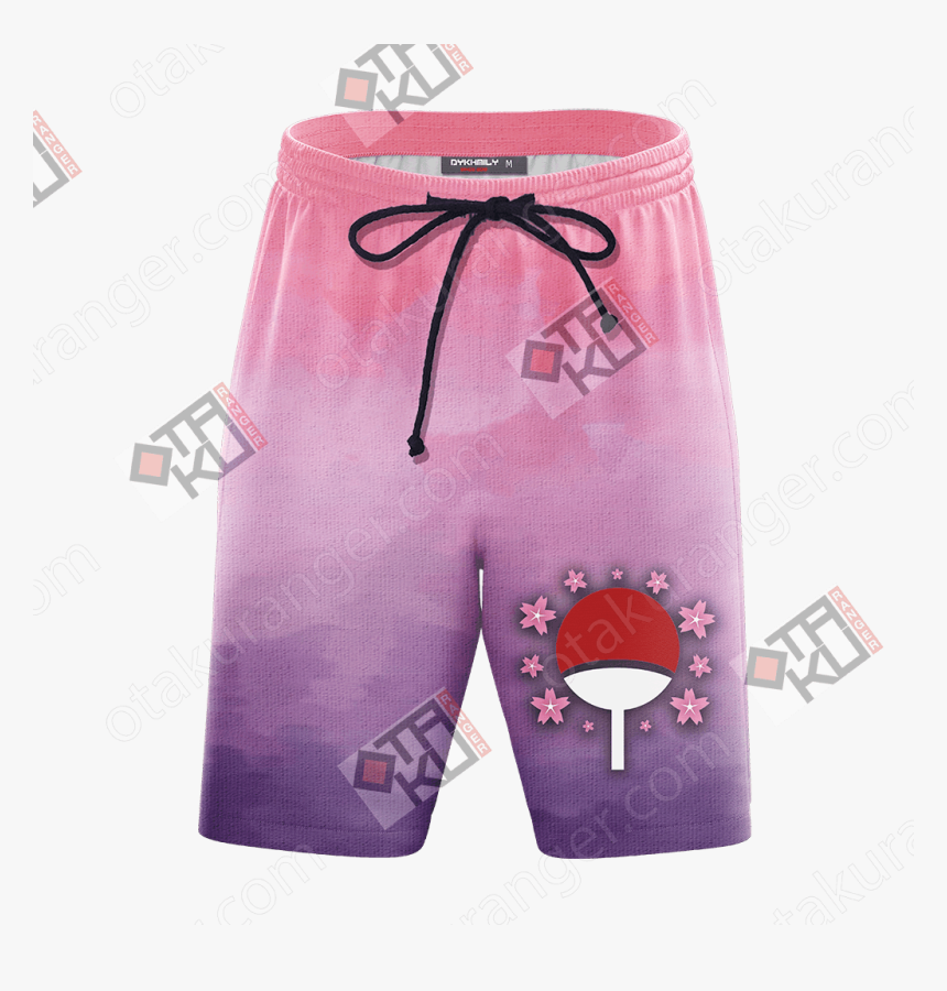 Naruto Sakura And Sasuke Symbol Unisex 3d Beach Shorts - Hoodie, HD Png Download, Free Download