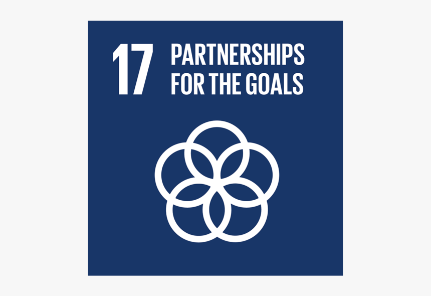 A Blue Icon With An Image Of Interlinked Circles And - Partnership To Achieve The Goal, HD Png Download, Free Download