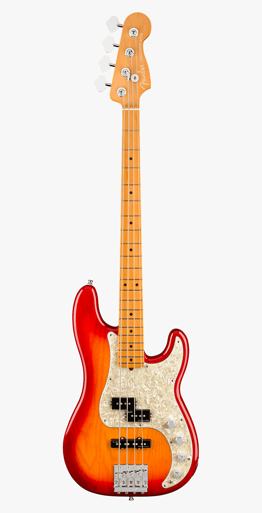 Fender American Ultra Precision Bass Plasma Red Burst - Fender Precision Bass Ultra, HD Png Download, Free Download