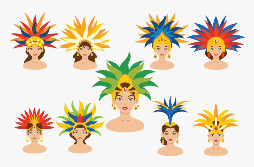 Brazilian Samba Dancer Vectors, HD Png Download, Free Download