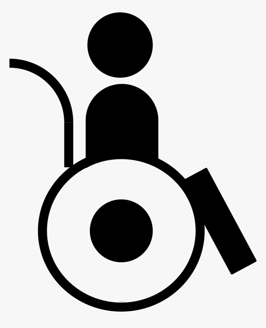 Man In A Wheelchair - Man On Wheelchair Icon Png, Transparent Png, Free Download