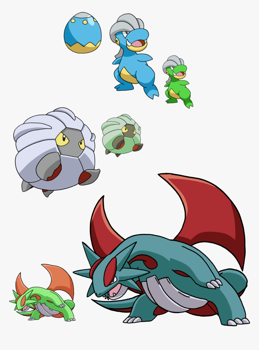 Pokemon Bagon Shiny Evolution, HD Png Download, Free Download