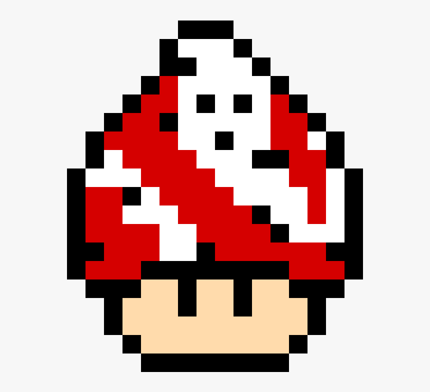 Mario Bros Mushroom Pixel Clipart , Png Download - Pixel Mario Mushroom, Transparent Png, Free Download
