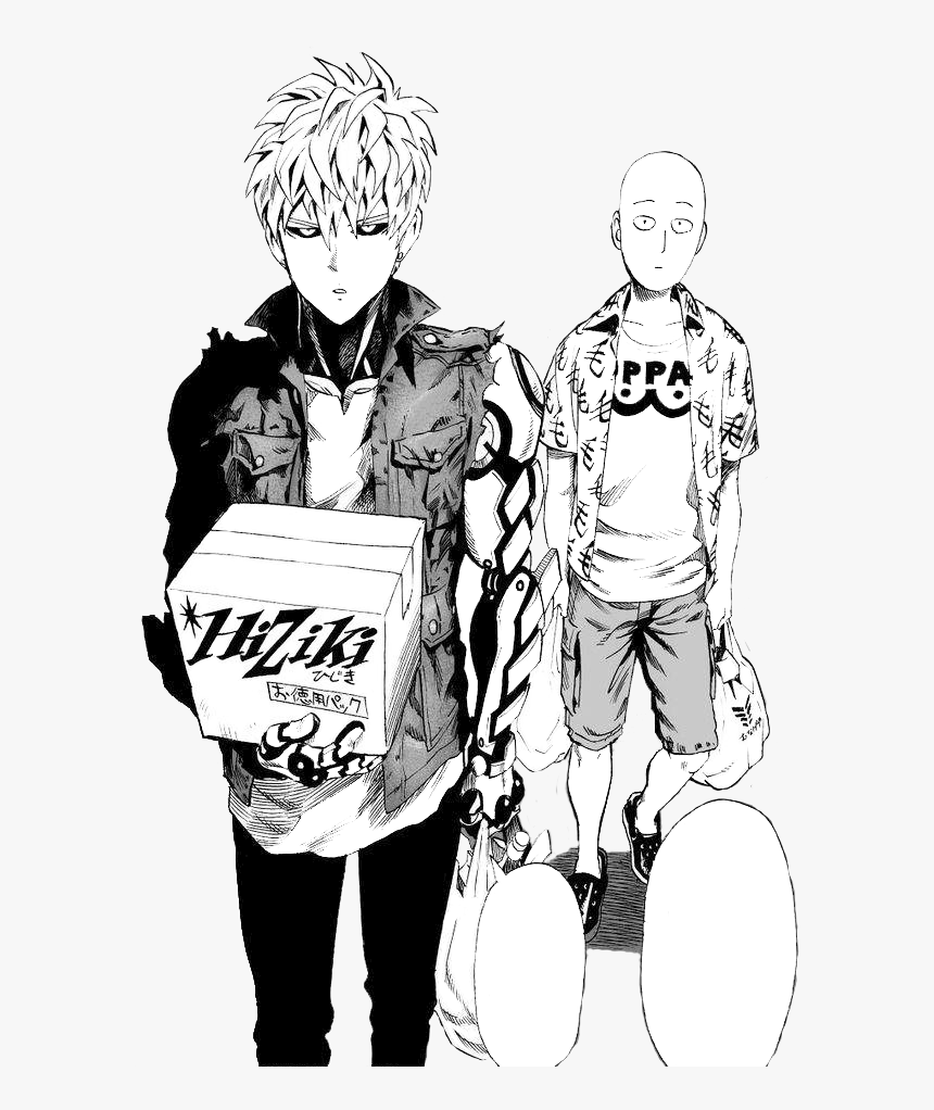 Manga, Opm, And Saitama Image - One Punch Man Saitama Genos Manga, HD Png Download, Free Download