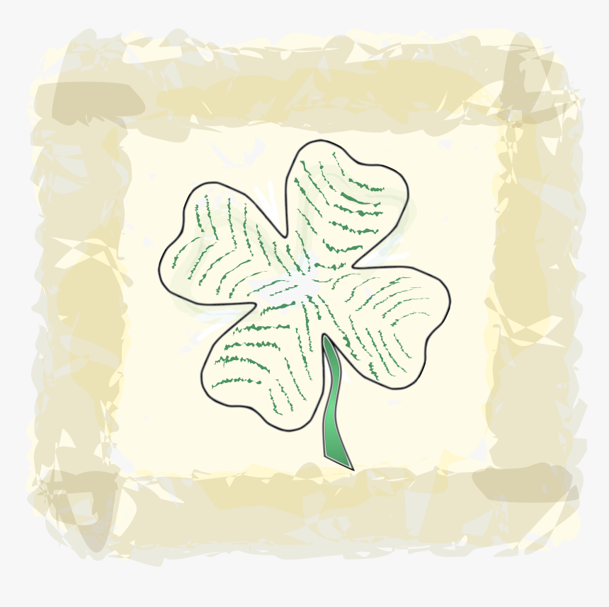 Free Clipart Of A Paddys Day Four Leaf Shamrock Clover - Saint Patrick's Day, HD Png Download, Free Download