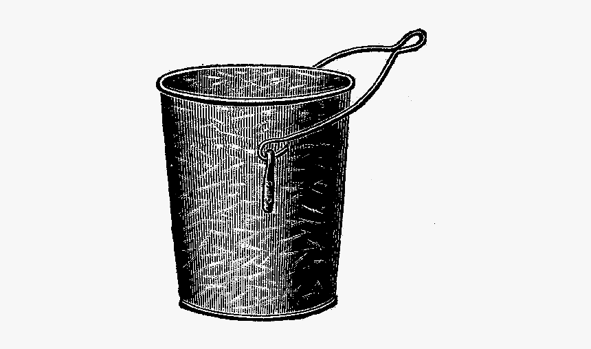 Mining Bucket Vintage Illustration - Drawing, HD Png Download, Free Download