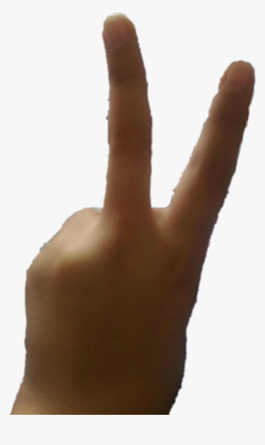 #hand #fingers #peace - Sign Language, HD Png Download, Free Download