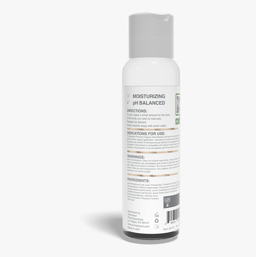Organic Aloe-based Lubricant Ingredients"
 Class= - Cosmetics, HD Png Download, Free Download