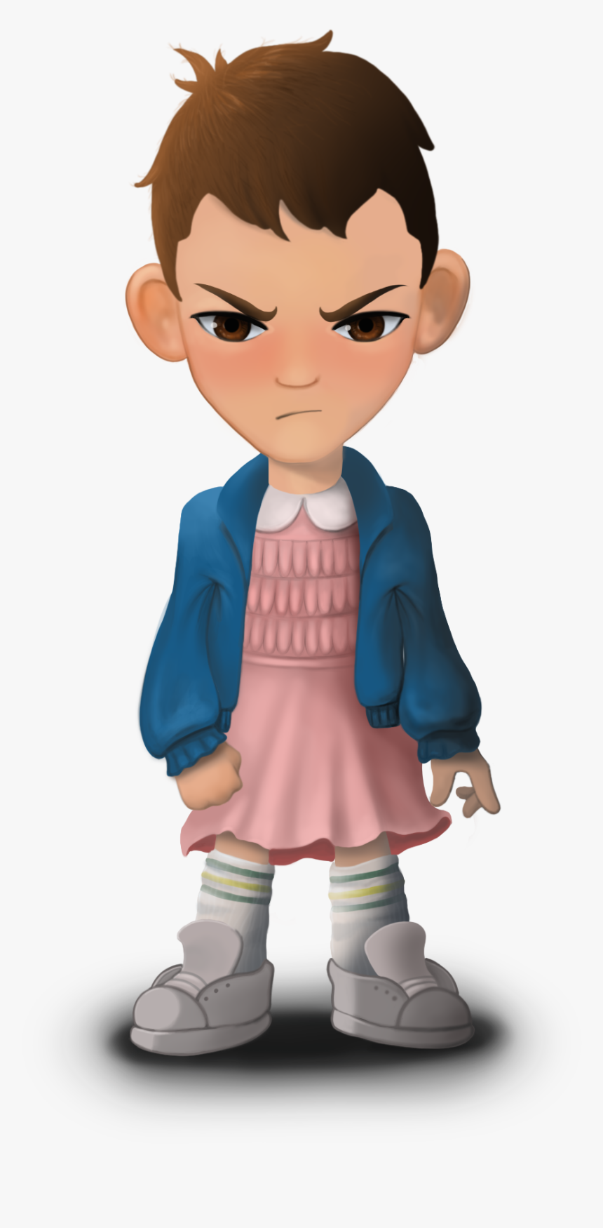 El / Eleven From Stranger Things - Cartoon, HD Png Download, Free Download