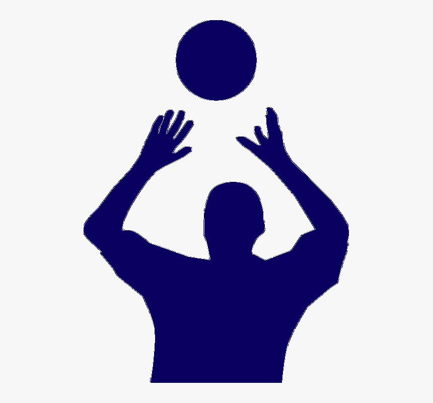 Silhouette Volleyball Clip Art Png, Transparent Png, Free Download