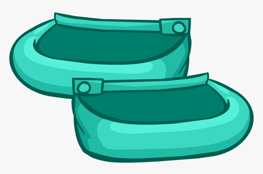 Official Club Penguin Online Wiki - Club Penguin Seafoam Slip Ons, HD Png Download, Free Download