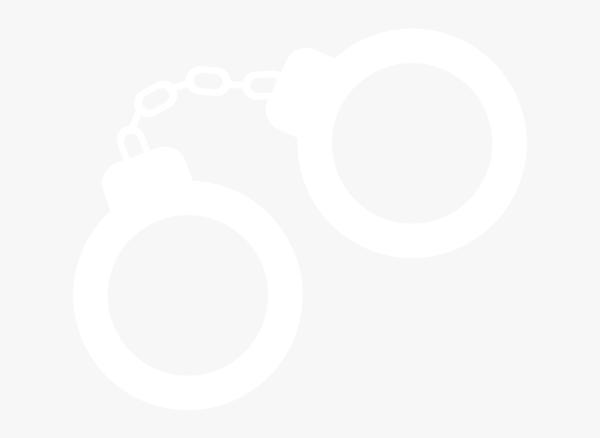 Criminal Law - Handcuff Icon White Png, Transparent Png, Free Download