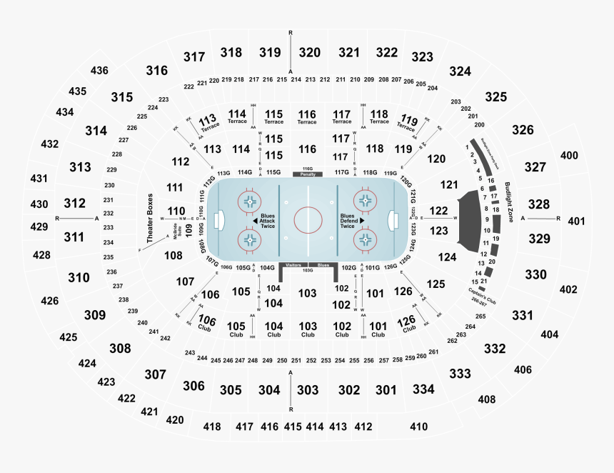 Enterprise Center Seating Row, HD Png Download, Free Download