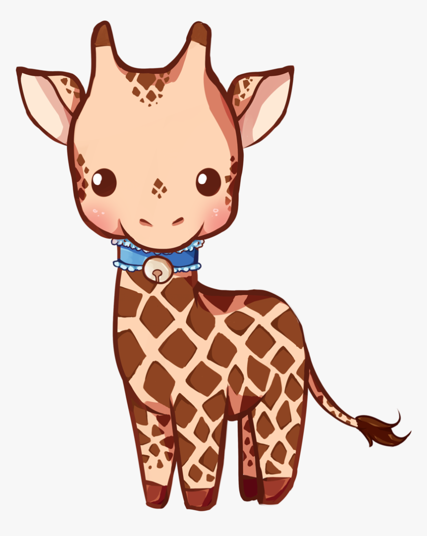 Transparent Cute Giraffe Clipart - Giraffe Cute Kawaii, HD Png Download, Free Download