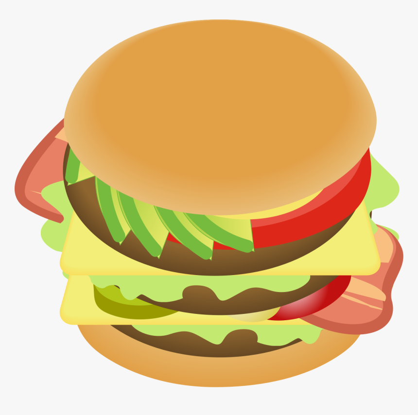 Cheeseburger Hamburger Veggie Burger Bacon Fast Food - Hamburger, HD Png Download, Free Download