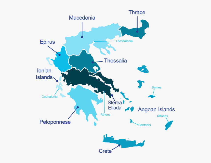 Greece Map Vector, HD Png Download, Free Download