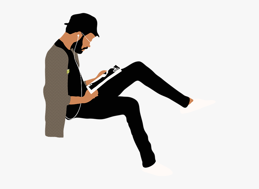 Cartoon Person Sitting On Air, HD Png Download, Free Download