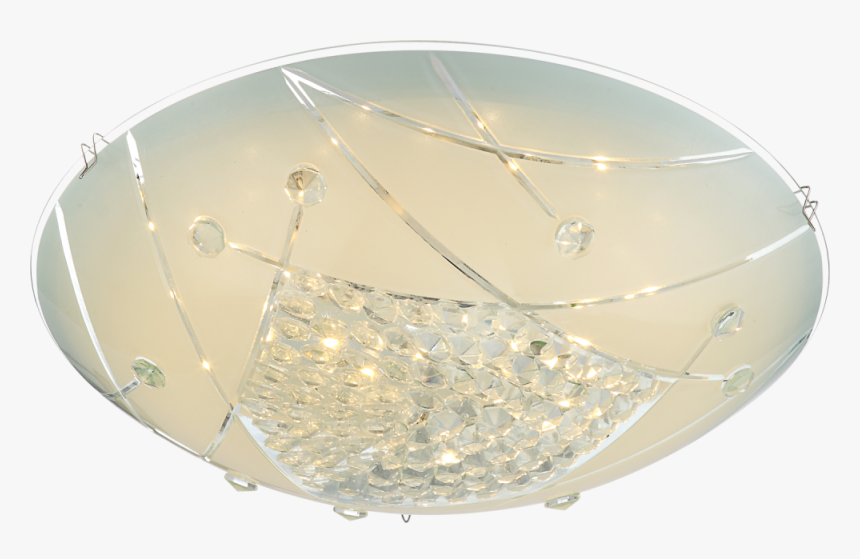 Modern Led Ceiling Lamp In Chrome Globo Elisa 40415-12 - Circle, HD Png Download, Free Download