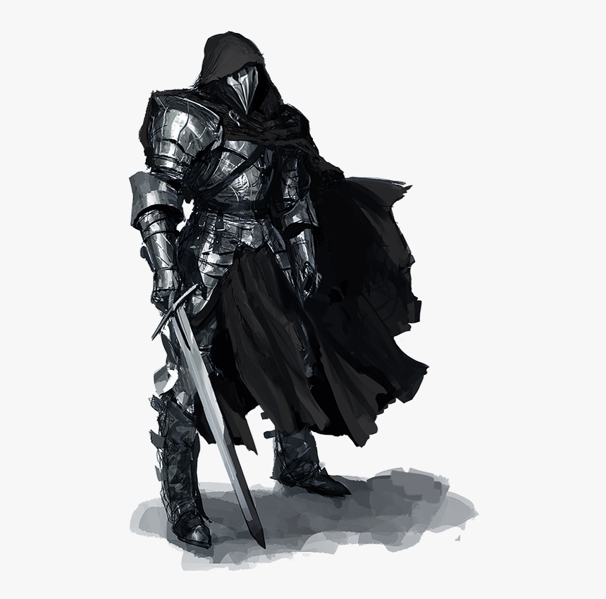 One Handed Knight , Png Download - Character With 2 Swords, Transparent Png, Free Download