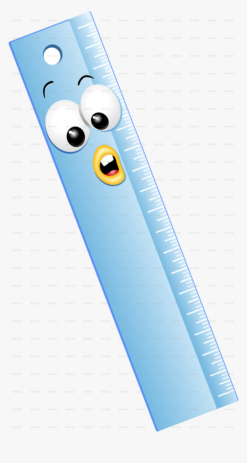 Blue Ruler Cartoon, HD Png Download, Free Download